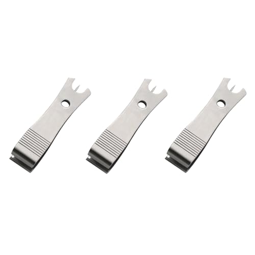 3-Pack Stainless Steel Fishing Line Cutter Nipper Set with Hook Eye Cleaner