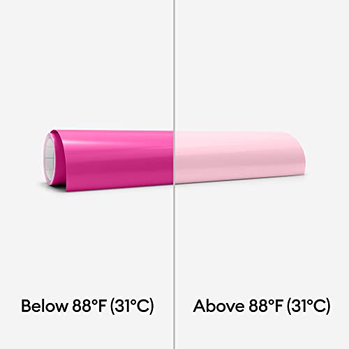 Heat-Activated Color-Changing Vinyl Roll - Magenta/Light Pink - 12"x24"