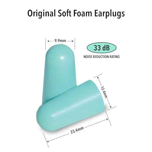 Mack's Original Soft Foam Earplugs -100 Pair - Individually Wrapped - 33dB Highest NRR, Comfortable Ear Plugs for Sleeping, Snoring, Work, Travel and Loud Events | Made in USA