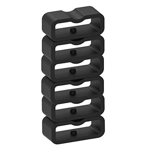 6-Pack Silicone Fastener Rings for Garmin Vivosmart & Vivofit Bands