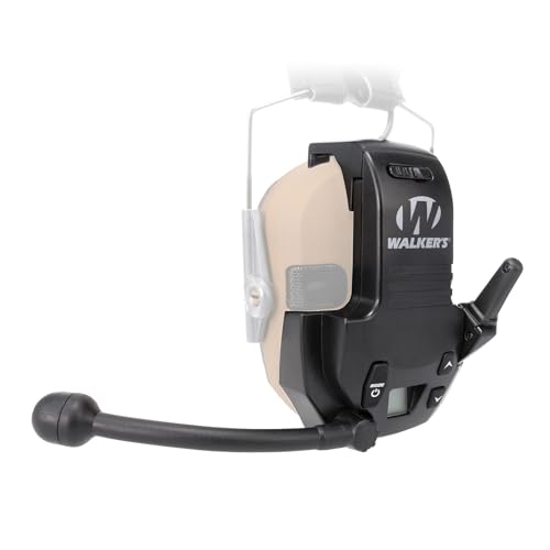 Walkie Talkie Attachment for Razor Muffs - 22 Channels, Black