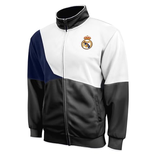 Real Madrid CF Track Jacket - Unisex Adult - Black - Small