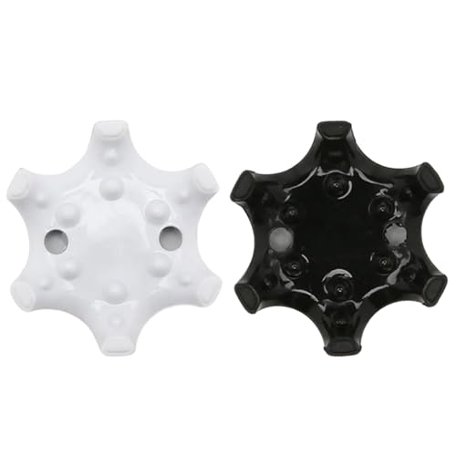 Golf Shoe Cleats - 14pcs Universal Soft Spikes - Black/Gray