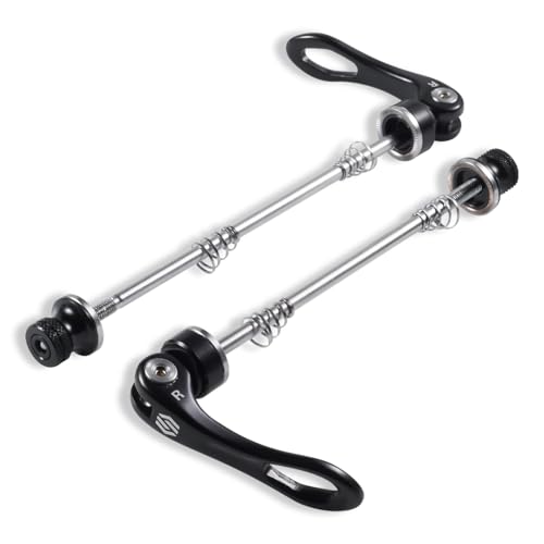 Bike Quick Release Skewer Front & Rear Axle - Road-Black