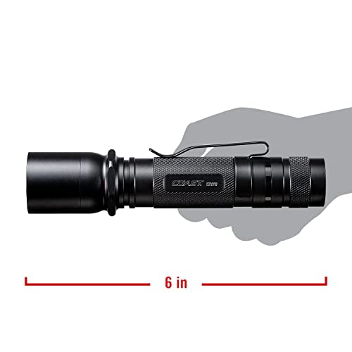 Coast TX17R 1250 Lumen Rechargeable Long Range Tactical LED Flashlight with Spot and Flood Beams, Durable Aluminum Build
