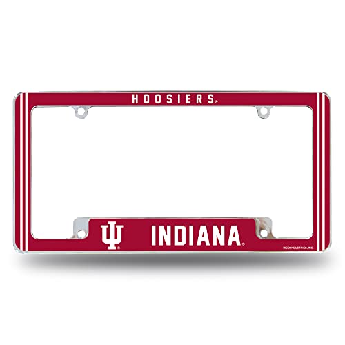 Indiana Hoosiers Automotive License Plate Frame - Chrome 12" x 6"
