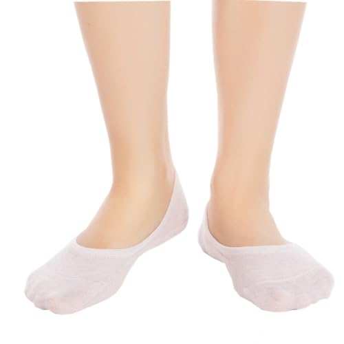 6 Pairs Women's Casual No Show Anti-Slip Socks - 6 Colors