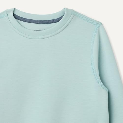 Boys' Relaxed-Fit Crewneck Pullover Sweatshirt - Light Blue, Small