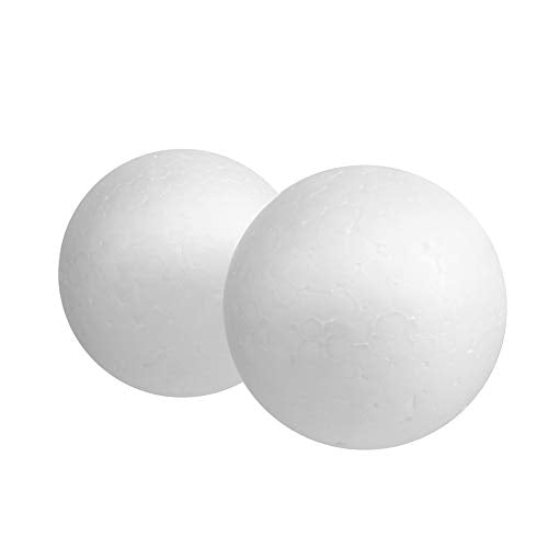 7cm White Foam Balls Set for DIY Crafts Christmas Easter Ornaments - 15pcs