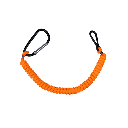 Boat Key Lanyard for Outboard Engines - Orange Safety Strap