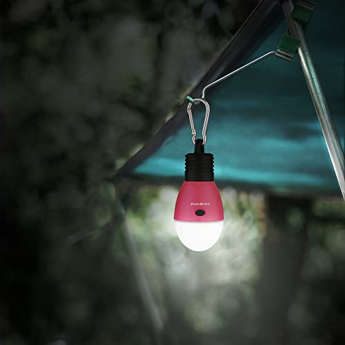 Rechargeable Camping Light with Clip Hook - Pink, 3 Modes