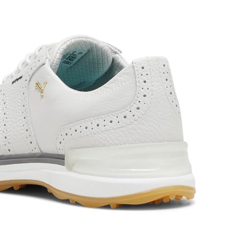 PUMA Golf Avant Wing Tip Shoes - 11 / Feather Gray-Slate Gray