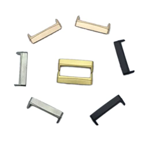 Stainless Steel Watch Strap Adapter for Fitbit Versa 4/3/Sense - Black