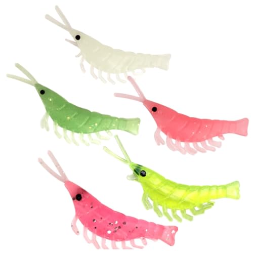 50pcs Shrimp Bait - Soft Rubber Trout Lures for Fishing