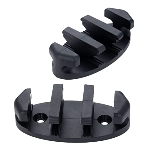 Kayak Anchor Cleats - 2 Pcs Black Nylon Zig Zag Boat Accessories