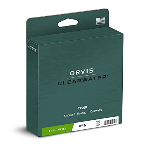 Orvis Clearwater Fly Line WF 5 Moss for Beginner & All-Around Fly Fishing