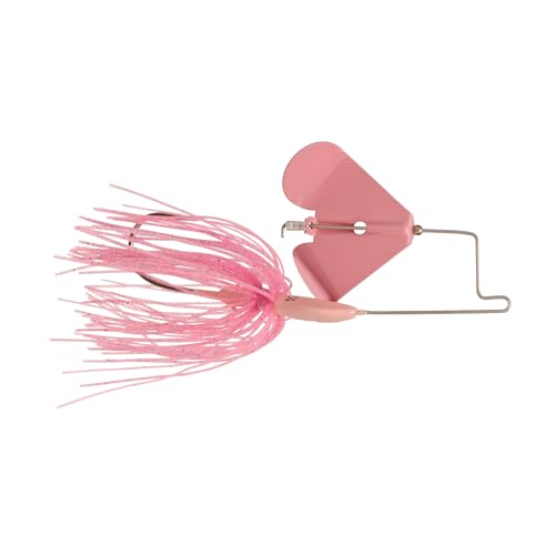 Buzzerk Fishing Buzzbait - Head-Knocking Design, 1/2 oz Bubble Gum Pink w/ Pink Blade