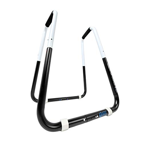 Adjustable Dip Bar Fitness Station - Folding Design with Angled Grips