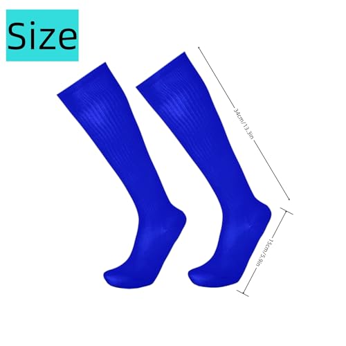 Youth Baseball & Softball Socks with Adjustable Belt - Royal Blue