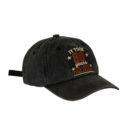 Vintage Birthday Baseball Cap - It Took Me 60 70 80 Years - XX-Small-3X-Large