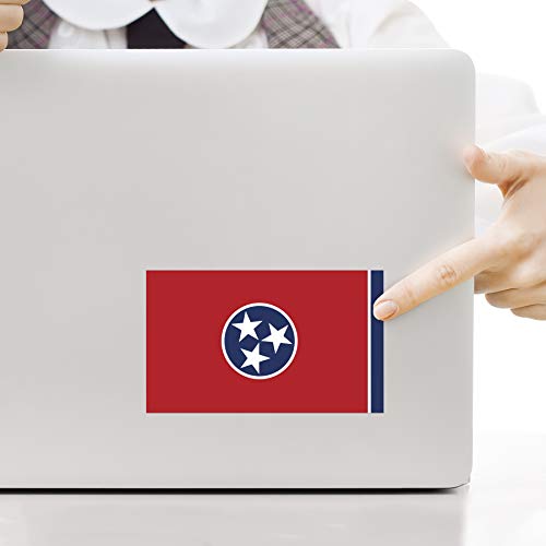Tennessee State Flag Decal Stickers - 2-Pack, 5x3 Inches
