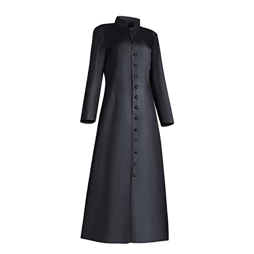 Women's Clergy Robe Costume - Black, XX-Large Pastor Coat