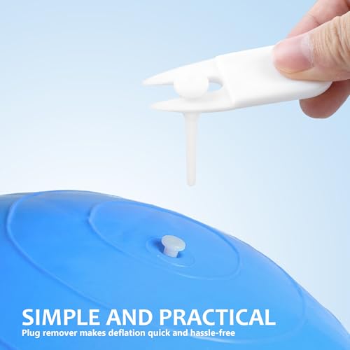 6-Piece Yoga Ball Plug Replacement Set with Air Stopper Remover Tool