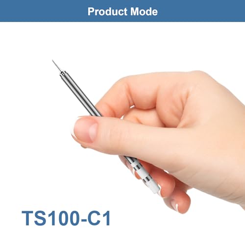 TS100 Soldering Iron Tip, Mini Digital Soldering Iron Replacement Original Replacement Solder Tip for TS100 Pinecil (TS100-C1)