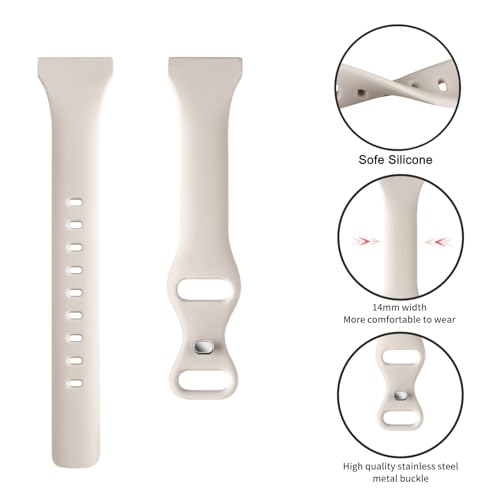 Slim Silicone Watch Band for Garmin Vivoactive - Starlight