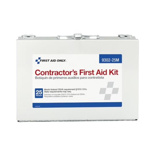 First Aid Only 25-Person Contractor First Aid Kit - Emergency Kit with Supplies