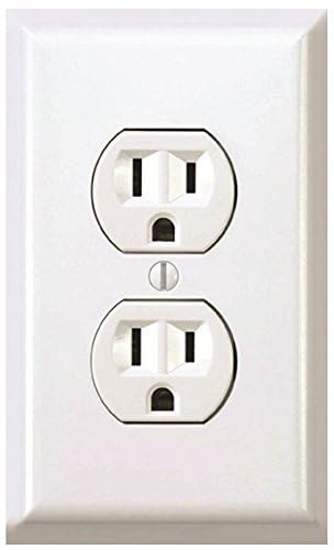 Fake Electrical Outlet Stickers - 12 Pack Realistic Prank Decals - Power Outlet
