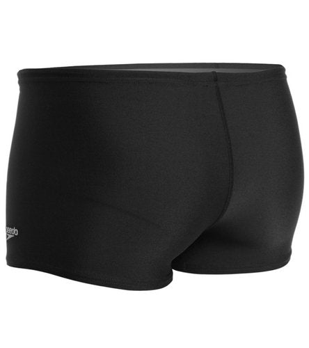 Speedo Endurance+ Men's Square Leg Swim Brief Solid, 36 / Black