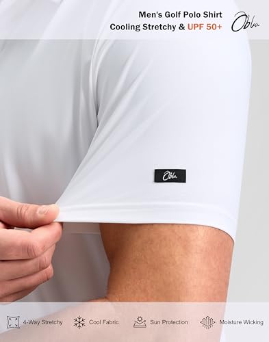 Men's Short Sleeve Golf Polo Shirt - Moisture Wicking Athletic Wear