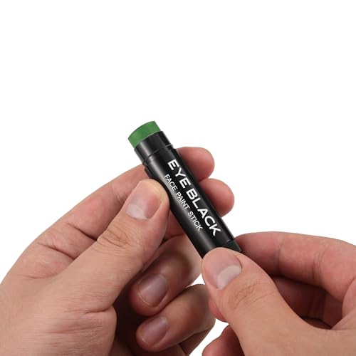 Green Anti-Glare Eye Black Stick - Sweat-Proof Grease Paint for Athletes