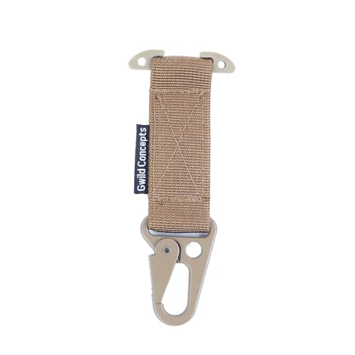 Tactical MOLLE Glove Hanger & Gear Clip with HK Snap Hook - Coyote Brown