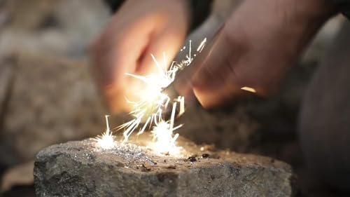 Waterproof Magnesium Firestarter Kit - Compact 3" x 1" for Camping & Survival