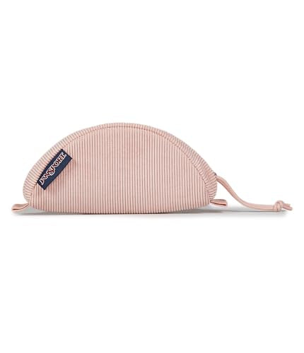 Compact Minimalist Semicircular Pouch - Large Pouch / Misty Rose Corduroy