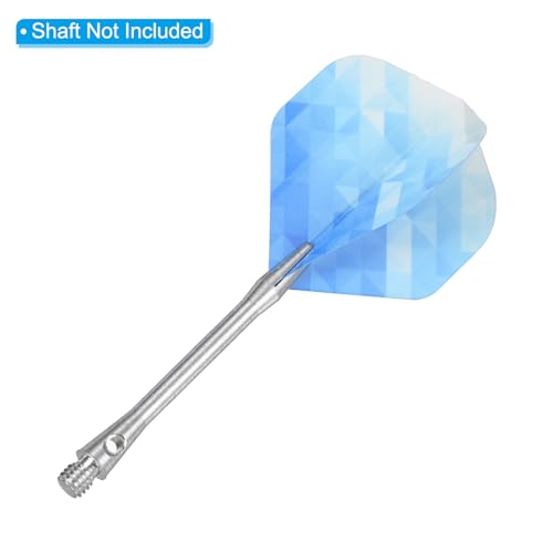 Dart Flights - Geometric Style PET Replacement Parts - Blue, White