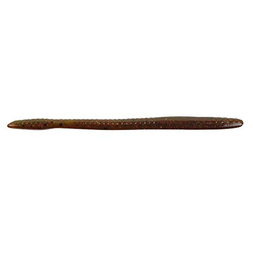 PowerBait Bottom Hopper Soft Bait - Green Pumpkin Red / 6.25"
