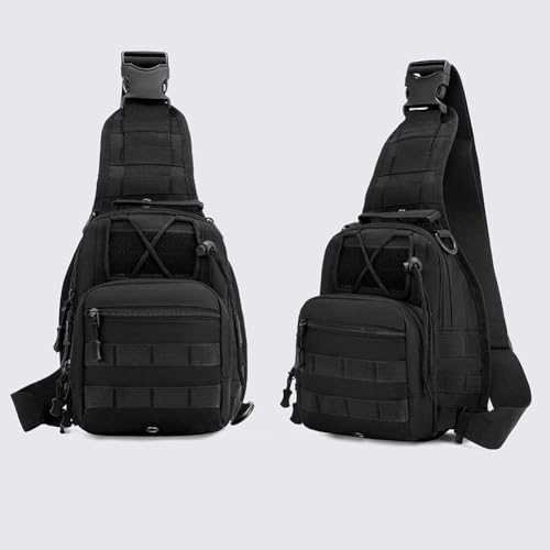 Viriber Waterproof Military Tactical Backpack with Molle System - Black