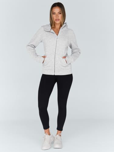 Trendy Queen Women's Grey Zip Up Fleece Hoodie Small Fall Fashion Sweatshirt