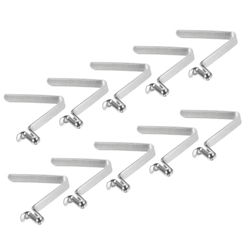 V-Shaped Spring Clips for Tent and Kayak Poles - 8.5x5mm, 10 Pack