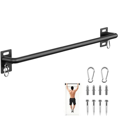 36-Inch Wall-Mounted Pull Up Bar for Home Gym - 500 lb Capacity