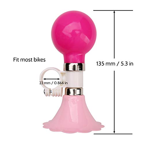 Kids Bike Horn - Loud Bell for Boys & Girls - Pink