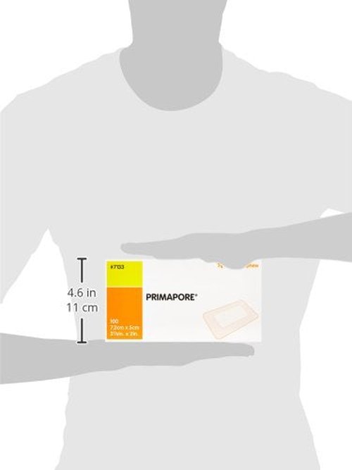 Smith & Nephew Primapore White Polyester Nonwoven Island Dressing Sterile 2 x 3" 100 per Box