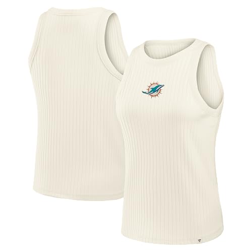 NFL Women's Tri-Blend Ribbed Tank Top - Miami Dolphins, XX-Large