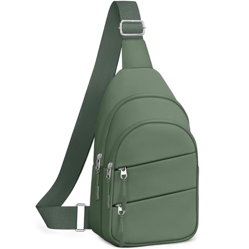 Tuwubi Crossbody Bag for Women & Men Sage Green Medium Size