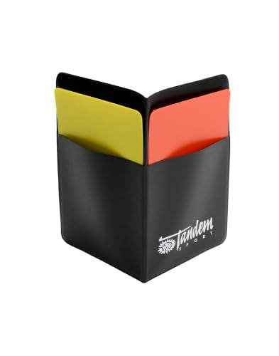 Referee Penalty Cards Set - Red & Yellow Sports Cards with Wallet