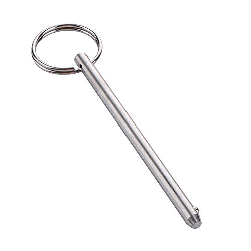 Quick Release Pin Set - 2 Pack, 1/4" Diameter, Marine Grade Stainless Steel