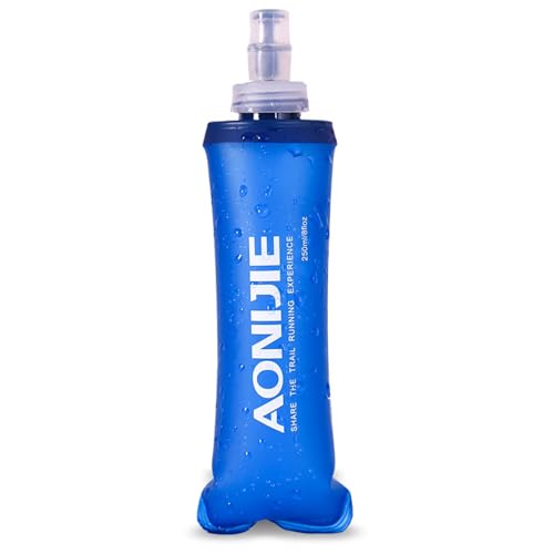 Collapsible TPU Water Bottle - BPA-Free Flask 250ml for Sports